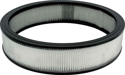 Allstar Performance Paper Air Filter Elements ALL26020 Element, Replacement, Round, Paper, White, 14 in. Diameter, 3 in. Tall, Each