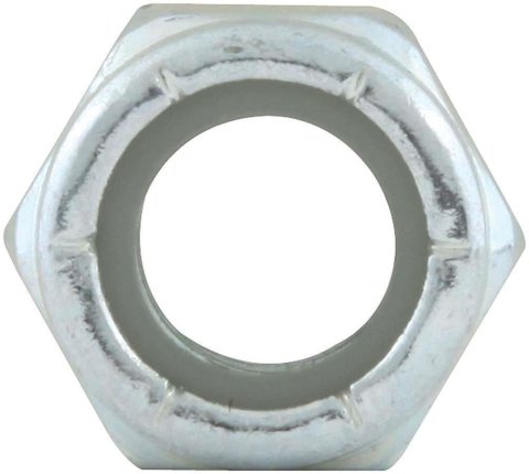 Allstar Performance Nylon Locking Hex Nuts ALL16012-50 Nuts, Hex, Steel, Zinc Plated, Insert, 3/8-16 in. Coarse Thread, Set of 50