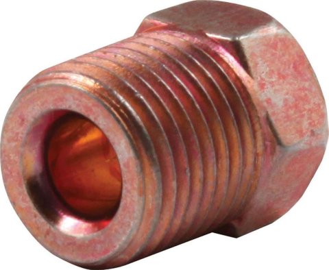 Allstar Performance Inverted Flare Nuts ALL50113 Tube Nuts, Flare, 3/16 in. Tube, 7/16-24 in. Nut, Steel, Red, Pair