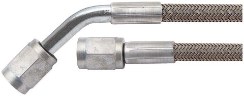 Allstar Performance Braided Steel Lines ALL46301-15 Brake Line, Stainless Steel, 15.000 in. Length, 3/16 in. Diameter, Female Threads, -3 AN Fitting Size, Each