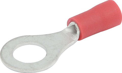 Allstar Performance Terminal Connectors ALL76034 Electrical Wiring Connectors, Tin Plated Copper, 1/4 in. Stud Ring, Male, PVC Insulated, 18-22 Gauge, Set of 20