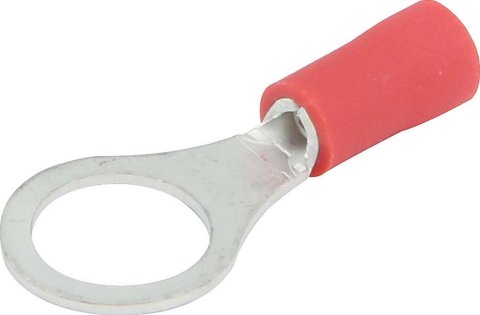 Allstar Performance Terminal Connectors ALL76035 Electrical Wiring Connectors, Tin Plated Copper, 5/16 in. Stud Ring, Male, PVC Insulated, 18-22 Gauge, Set of 20