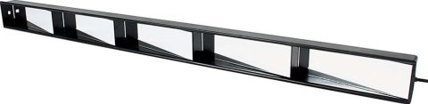 Allstar Performance Race Mirrors ALL76405 Mirror, 5-Panel, Rectangular, ABS Plastic, 34 3/4 in. x 2 3/8 in., 5 Panel, Black, Kit