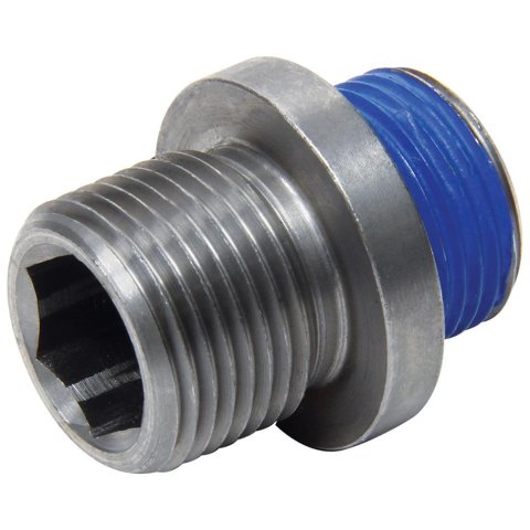Allstar Performance Oil Filter Adapters ALL92006 Adapters, GM LS Series, Round, Steel, M20 x 1.5 Inlet, 13/16 in.-16 Outlet, fits PH3506 Filters, Chevy, 4.8L, 5.3L, 5.7L, 6.0L, Each