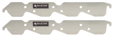 Allstar Performance Exhaust Block-Off Plates ALL34219 Block Off Plate Set BB Chevy, Aluminum, Pair