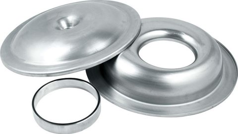 Allstar Performance Aluminum Air Cleaners ALL26098 Cleaner, Round, Aluminum, Natural, 14 in. Diameter, 7/8 in. Drop Base, 5 1/8 in. Diameter Base, Each