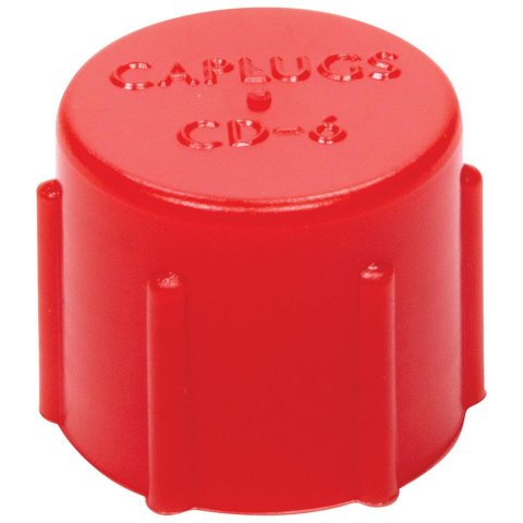 Allstar Performance AN Cap Fittings ALL50803 Caps, Plastic, Red, -6 Female, Set of 20