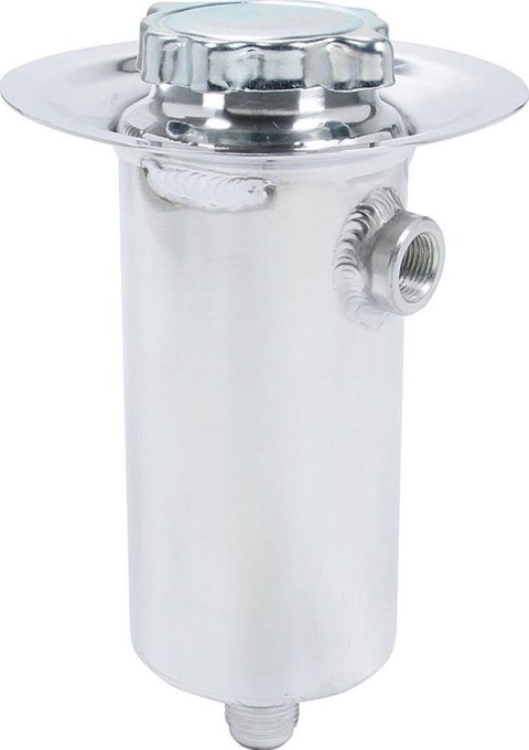 Allstar Performance Remote Fill Oil Tanks ALL36111 Filler Tank, Aluminum, Natural, Round, Each