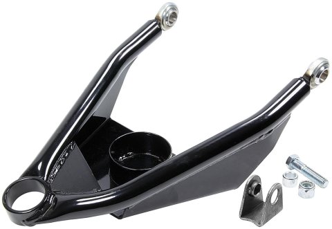 Allstar Performance UMP Tubular Lower Control Arms ALL56320 Arms, Tubular, Front, Lower, Passenger Side, Steel, Black Powdercoated, Chevy, Each