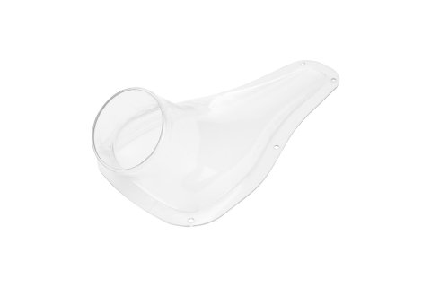 Allstar Performance Brake Ducts ALL42143 Duct, Teardrop, Accepts 3.0 in. Hose, ABS Plastic, Clear, Each