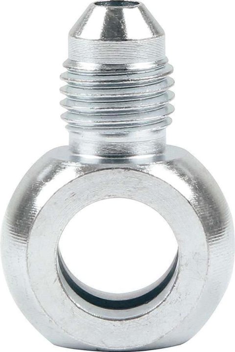 Allstar Performance Brake Fittings ALL50063 Fitting, Brake, Male -4 AN to Banjo 7/16 in.-20, Steel, Pair