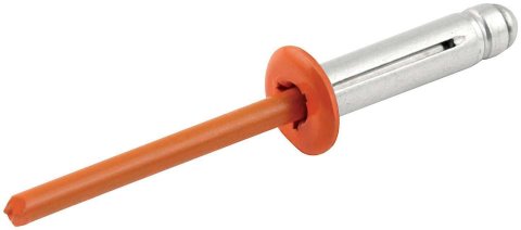 Allstar Performance Tri-Fold Rivets ALL18084 Blind Rivet, Tri-Fold, Aluminum, Orange, 3/16 in. Diameter, 0.125 to 0.375 in. Range, Set of 250