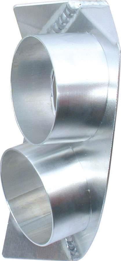 Allstar Performance Brake Cooling Ducts ALL42112 Spindle Duct, Left Hand, Dual 3 in Inlet, Aluminum, Each