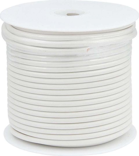 Allstar Performance Primary Electrical Wire ALL76577 Wire, 10-Gauge, 75 ft. Long, White, Each