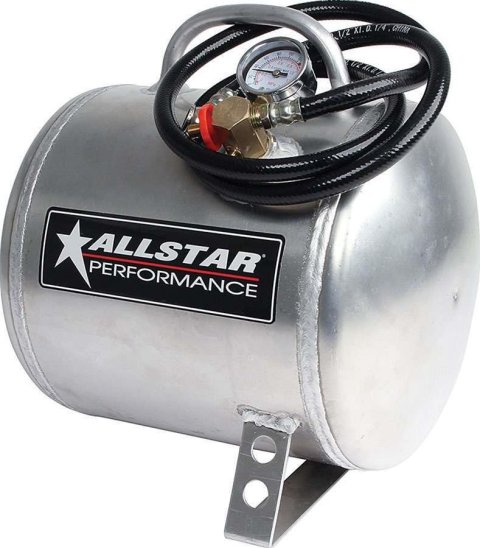 Allstar Performance 2.8 Gallon Air Tank ALL10530 Tank, Horizontal, 2.75 Gallons Volume, Aluminum, Polished, Each