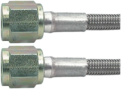 Allstar Performance Braided Steel Lines ALL46310-120 Brake Lines, Stainless Steel, -4 AN, Straight, Female Threads, 120.00 in. Length, Each