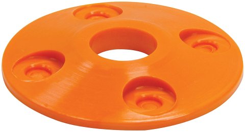 Allstar Performance Replacement Hood Pin Scuff Plates ALL18434 Plates, Plastic, Orange, Set of 4