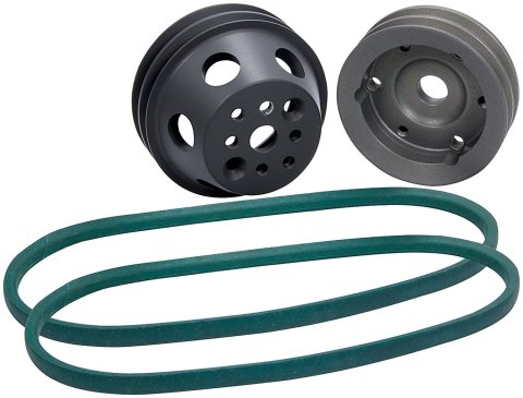 Allstar Performance Pulley Kits ALL31093 SB Chevy 1:1 Ratio Reduction Kit, For No Power Steering