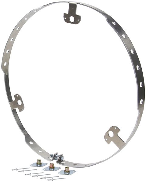 Allstar Performance Wheel Cover Components ALL44245 alum Flat Style Ring For 3 Fastener Bolt-On Covers