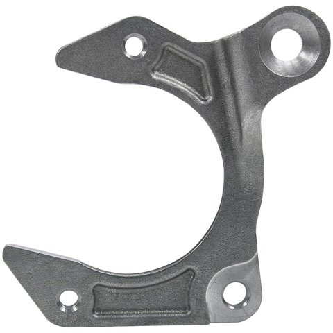 Allstar Performance Caliper Brackets for 1974-1978 MUSTANG II - ALL55982 Brake Mounting Brackets, Steel, Natural, Fits 3-piece Mustang Style Spindles Only, Right Side, Ford, Each