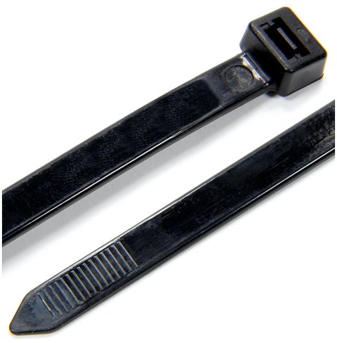 Allstar Performance Heavy-Duty Wire Tie Wraps ALL14380 Zip Ties, Wraps, Nylon, Black, 8 in. Length, Set of 25