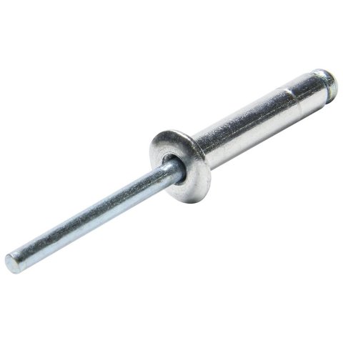 Allstar Performance Small Head Rivets ALL18020 Rivets, Silver, Steel, Aluminum, Size 3/16 in., Diameter 3/8 in., Grip Range 0.625-0.750 in., Set of 250.