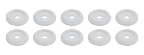 Allstar Performance Countersunk Washers ALL18846 Washers, Countersunk, Plastic, White, 0.250 in. I.D., 1.25 in. O.D., Set of 10