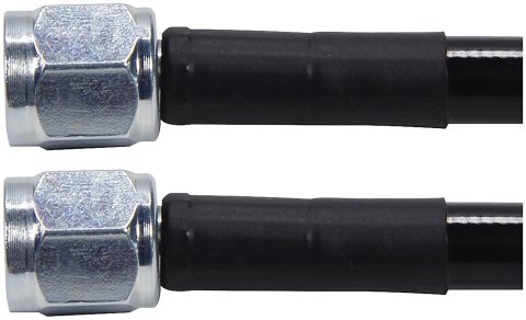 Allstar Performance Coated Stainless Steel Lines ALL48440-30 AN Hose Hose Assemblies, -4 AN Size, Braided Steel, PTFE Lined, Straight Female Threads Ends, Fittings, 30 in. Hose Length, Each