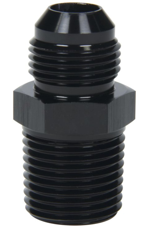 Allstar Performance AN to NPT Adapter Fittings ALL49521 Fitting, Adapter, NPT, Straight, Aluminum, Black Anodized, -12 AN, Male 3/4 in. NPT, Each