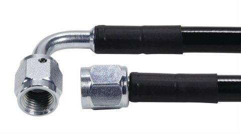 Allstar Performance Coated Stainless Steel Lines ALL48444-48 #4 Braided Line, -4 90°/-4 Straight Ends, 48 in Long