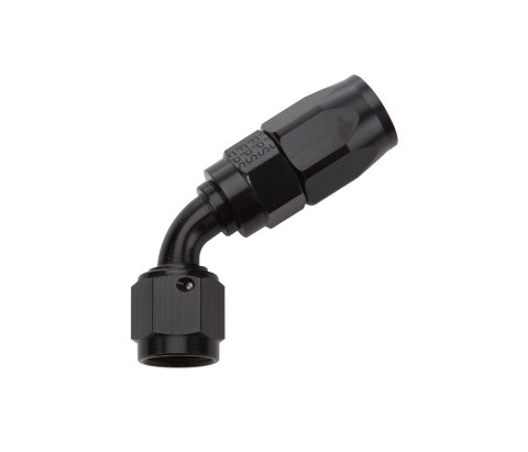 Allstar Performance Hose Ends ALL49342 Fitting, End, 60 Degree, -6 AN to -6 AN Female, Aluminum, Black, Each