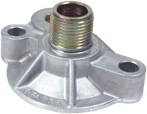 Allstar Performance Oil Filter Adapters ALL92000 Adapter, Filter, Bypass, Bolt-On, Aluminum, Natural, 13/16-16 in. Thread, Each