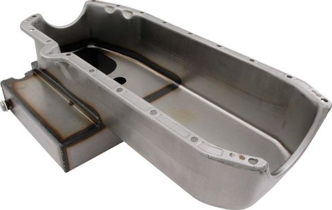 Allstar Performance 6 qt. Claimer Oil Pans ALL26133 Pan, Steel, Natural, qt., Chevy, Small Block, Each