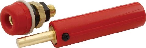 Allstar Performance Quick-Connect Battery Charging Posts ALL76300 Quick Disconnect, Post, Red, Male/Female, Pair