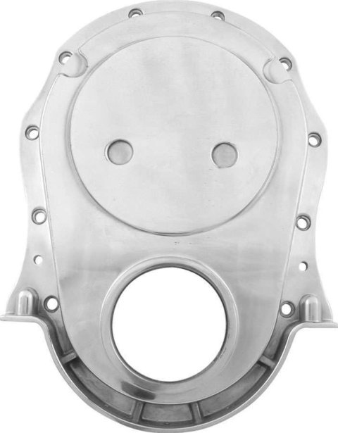 Allstar Performance Timing Covers ALL90009 Cover, 1-Piece, Aluminum, Polished, Chevy, Big Block, Each