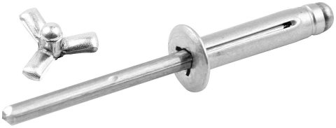 Allstar Performance Tri-Fold Rivets ALL18184 Rivets, Blind Rivets, 3/16 in. Rivet, 3/8 in. Head, Aluminum, Silver, Set of 250