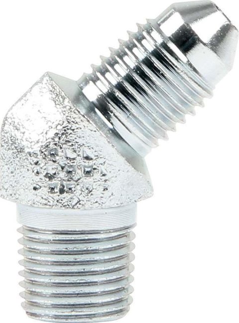 Allstar Performance Brake Fittings ALL50010 Adapter Fittings, Steel, -3 AN to 1/8 in. NPT, 45 Degree, Each