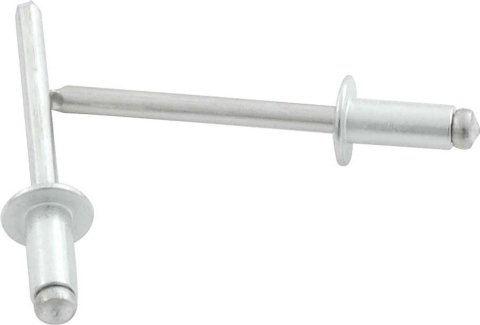 Allstar Performance Small Head Rivets ALL18107 Rivets, Blind Rivets, Multi-Grip, 3/16 in. Rivet, 3/8 in. Head, Aluminum, Silver, Set of 250