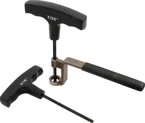 Allstar Performance Valve Lash Adjusting Wrenches ALL96402 Wrenches, 9/16 in. Wrench Size, Steel, Zinc Plated, 3/16 in., 7/32 in. T-Handles, Designed for Stud Girdle Rocker Assemblies, Kit