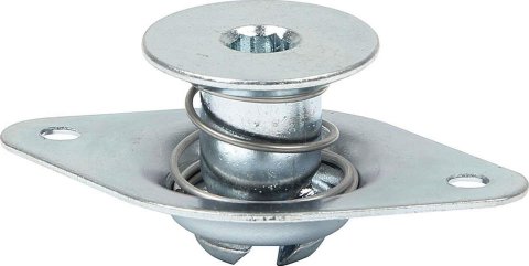 Allstar Performance Flush Head Self-Ejecting Button Fasteners ALL19138 Quick Fasteners, Complete Fastener, Steel, Natural, 7/16 in. Self-Ejecting, Flush, 0.550 in., Set of 10