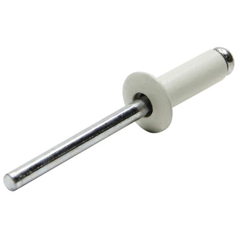 Allstar Performance Small Head Rivets ALL18001 Rivets, White, Steel, Aluminum, Size 3/16 in., Diameter 3/8 in., Grip Range 0.250-0.375 in., Set of 250.