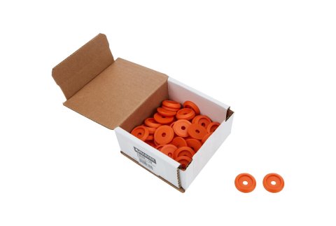 Allstar Performance Countersunk Washers ALL18849-50 Washers, Countersunk, Plastic, Orange, 0.250 in. I.D., 1.25 in. O.D., Set of 50