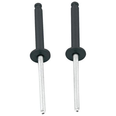 Allstar Performance Tri-Fold Rivets ALL18099 Hardware, 1/8 in Rivet Aluminum Mandrel, Black, Set of 100