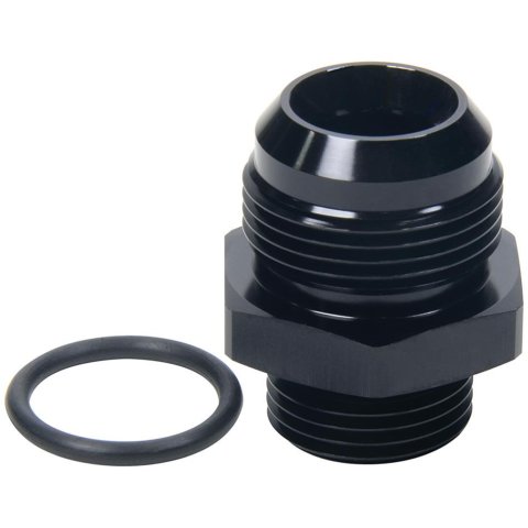 Allstar Performance Adapter Fittings ALL49857 and Adapters, Straight, Aluminum, Black Anodized, -16 AN Male AN, -12 AN O-ring Male AN O-ring, Each