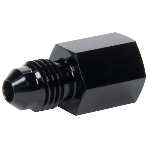 Allstar Performance Adapter Fittings ALL50201 and Adapters, Straight, Aluminum, Black Anodized, -3 AN Male AN, 1/8 in. NPT Female NPT, Each