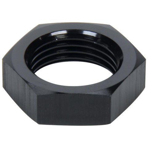 Allstar Performance Bulkhead Nuts ALL49601 Hardware, Nuts, Aluminum, Black Anodized, -4 AN, Female Threads, Each