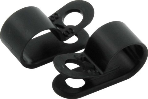 Allstar Performance Nylon Line Clamps ALL18312 Hose Mounting Clamps, Nylon, One 3/8 in. Diameter Hole, Set of 10