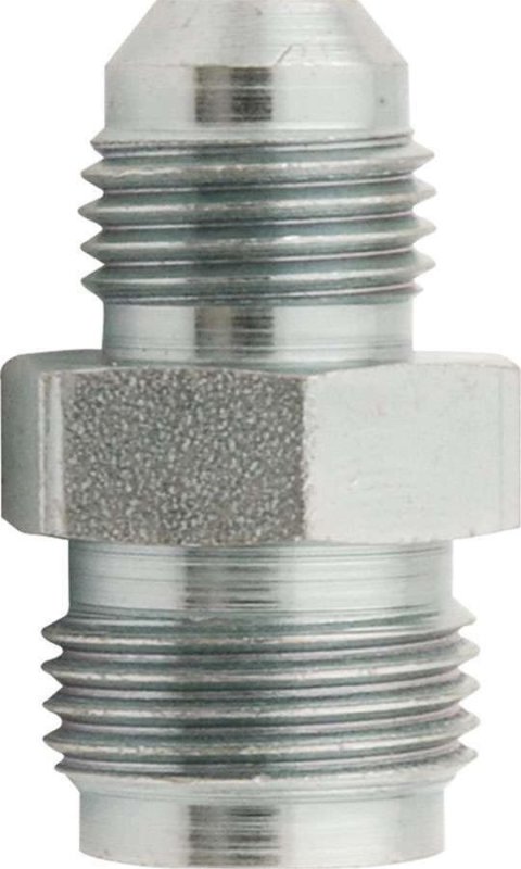 Allstar Performance Power Steering Fittings ALL48217 Fitting, Adapter, AN to Inverted Flare, Straight, Steel, Zinc, -6 AN, 11/16 in. Inverted Flare, Each