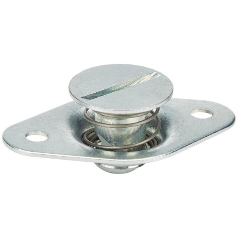 Allstar Performance Flush Head Self-Ejecting Button Fasteners ALL18990 Quick Fasteners, Complete Fastener, Steel, Cadmium Plated, Self-Ejecting, Slotted, 0.400 in., Set of 10
