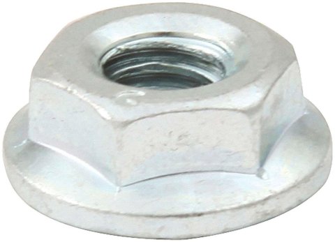Allstar Performance Spin Lock Nuts ALL18557-50 Nuts, 1/4-20 in. Thread, 7/16 in. Wrench, Steel, Silver, Set of 50